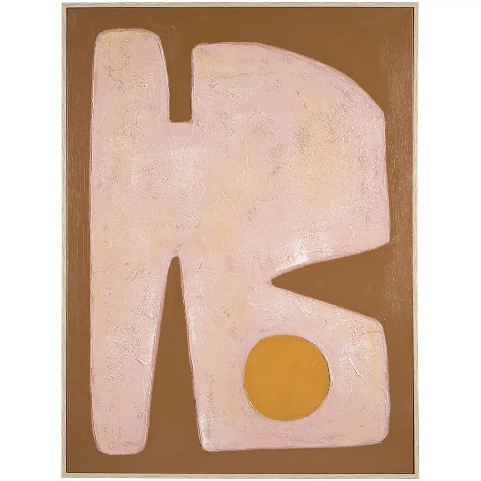 Schilderije Abstract Craft terra MDF - 80x60 cm