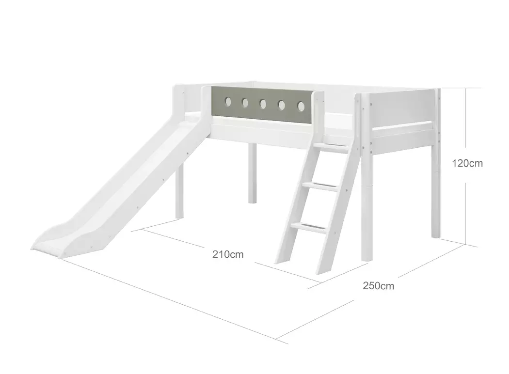 Spielbett White 90 x 200 cm