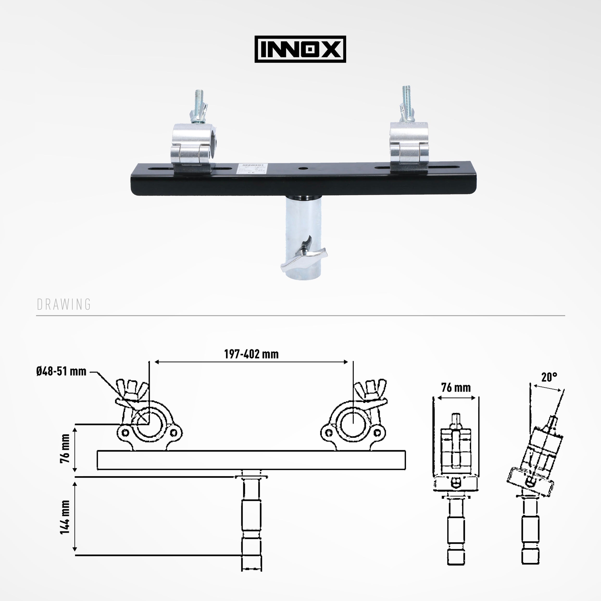 Innox ALA T-35 statief adapter truss