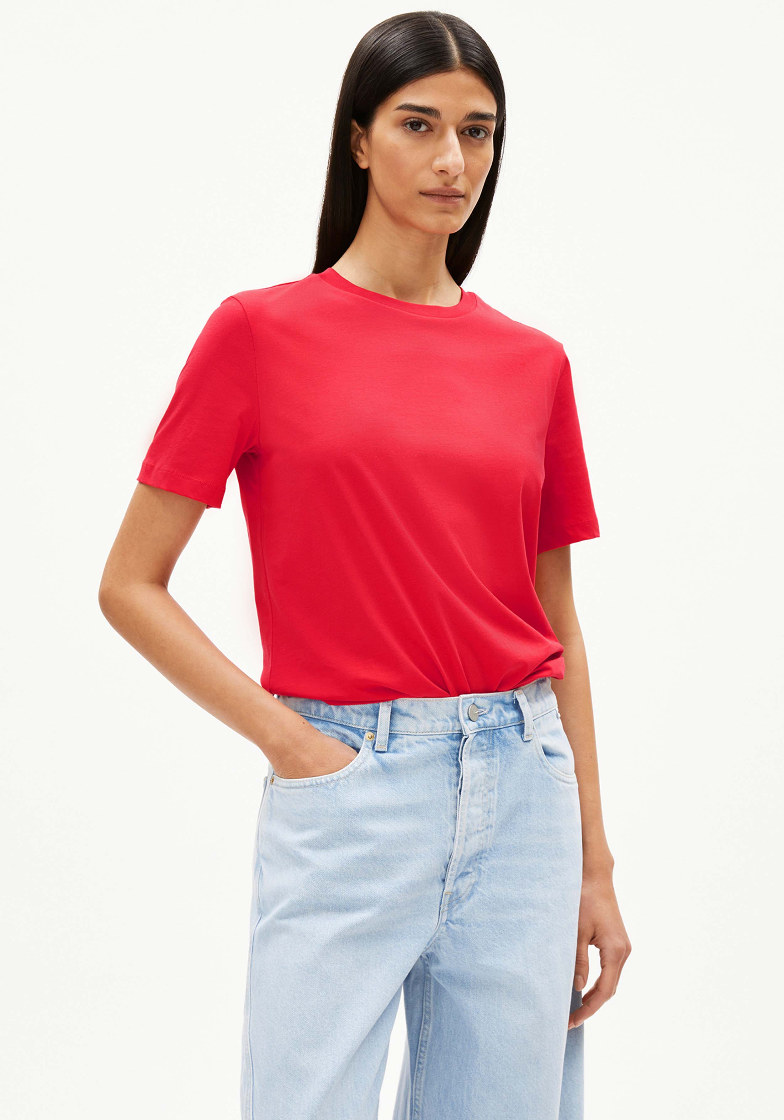Armedangels T-Shirt Lualaa Candy Apple