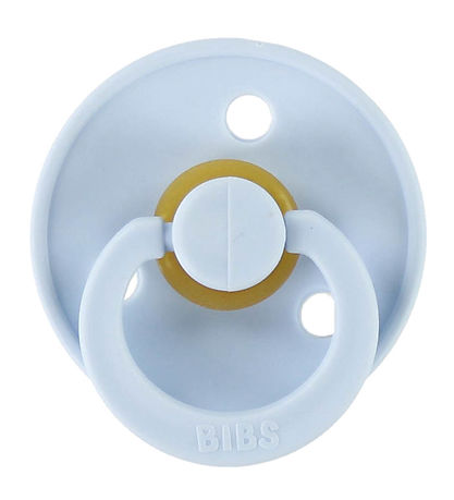 BIBS Colour Schnuller - Gr. 2 - 2er-Pack - Rund - Iron/Baby Blue