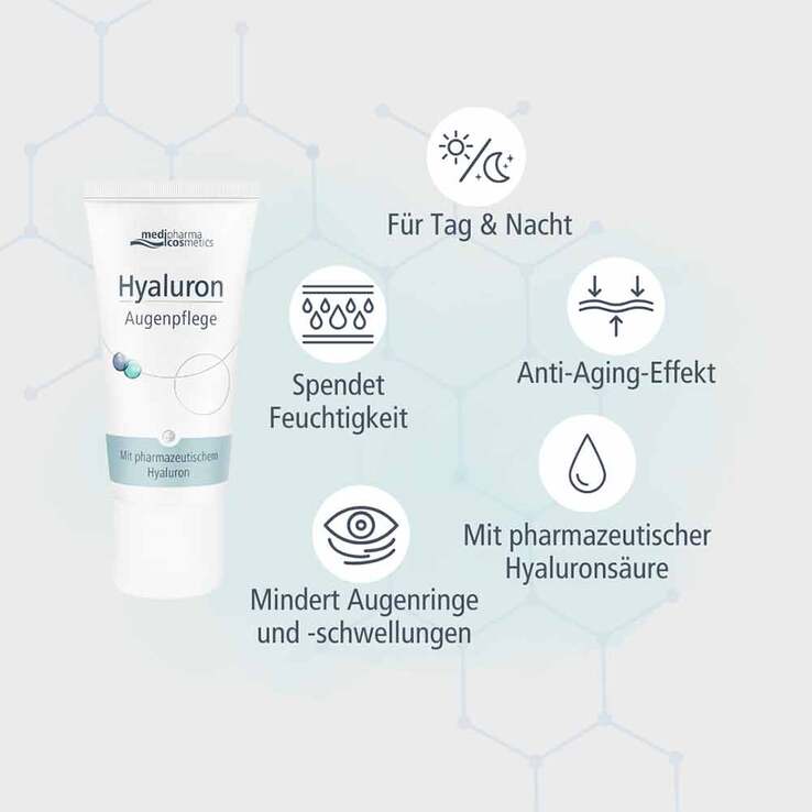 Hyaluron Augenpflege Creme, 15 ml