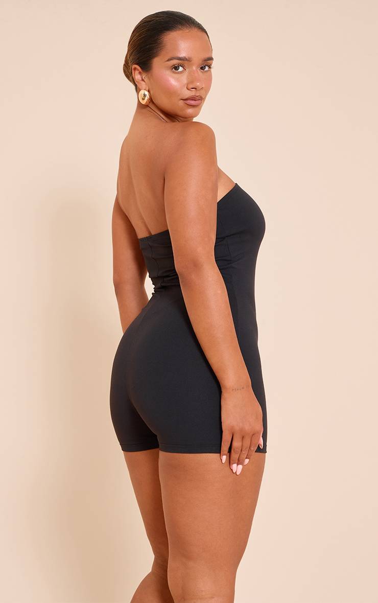 Noir Combi-short Bandeau Sculptante Shape