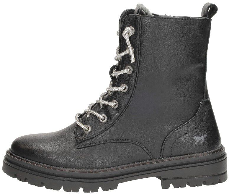 Mustang Veterschoenen Hoog zwart