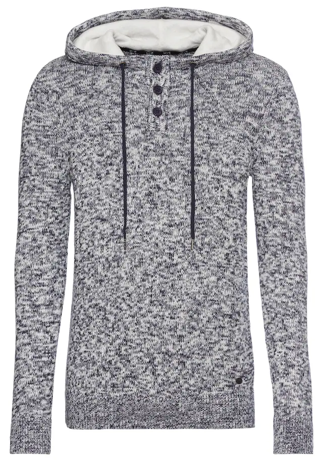 H.I.S Kapuzenpullover »Bis Grösse 5 XL«, mit Knopfleiste - NEUE KOLLEKTION