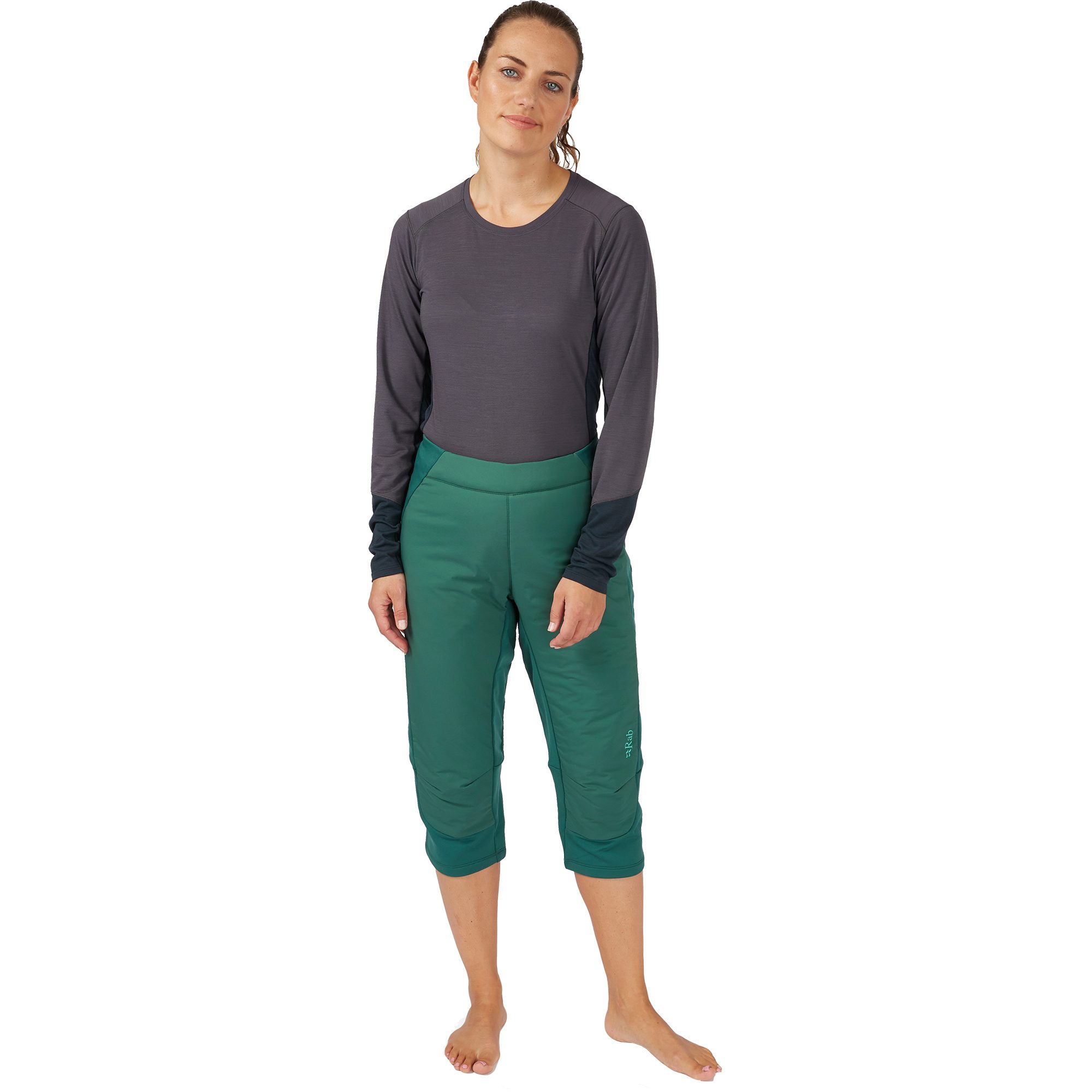 RAB Xenair 3/4 Midlayer Hose Damen green slate