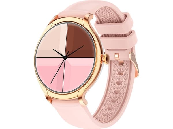 Smartklokke Colmi L10, Rose gull urkasse med rosa reim