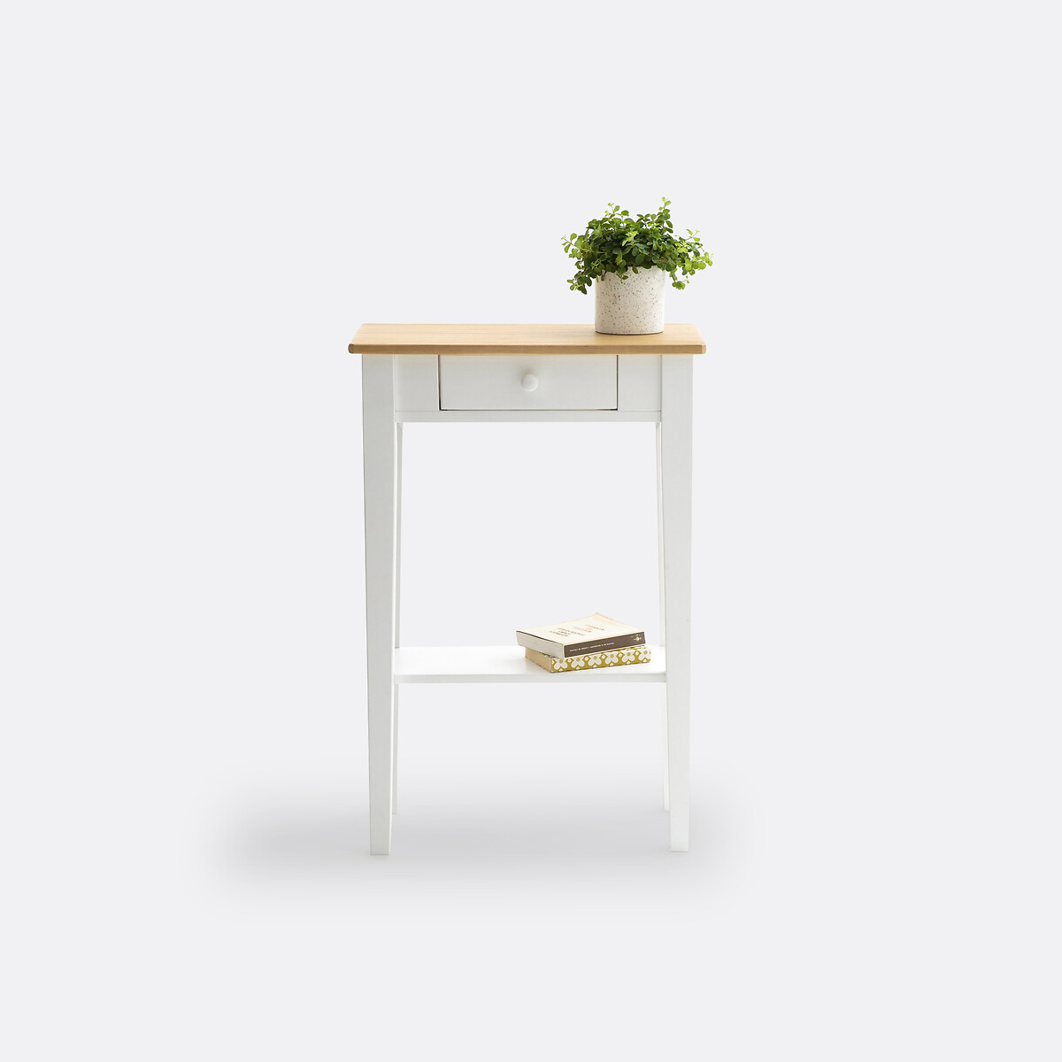 LA REDOUTE INTERIEURS<br>Mesa de parede com 1 gaveta em madeira maciça de pinho, Alvina