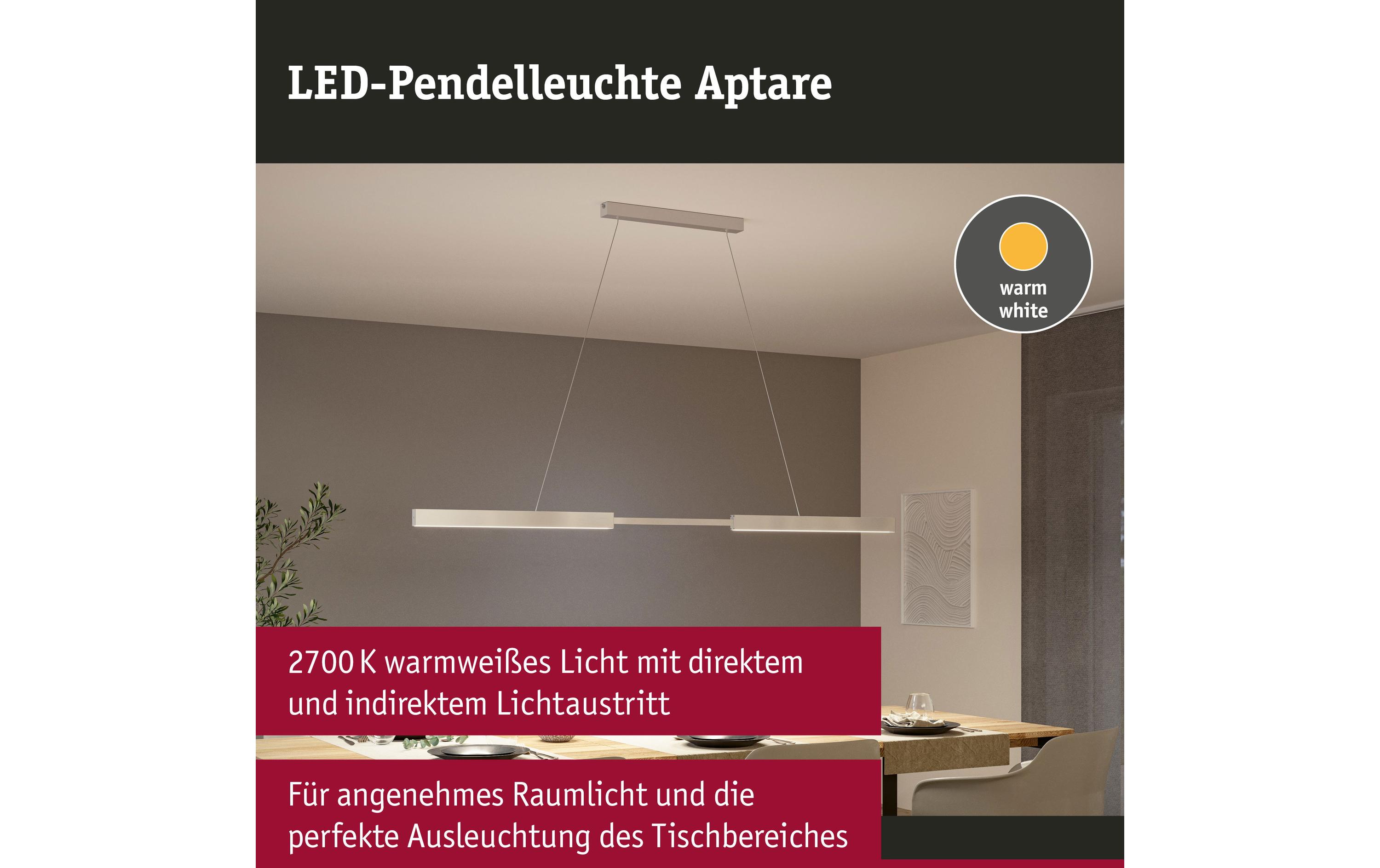 Pendelleuchte LED Touchless Sensor Aptare Weiss<br>Dimmbare Pendelleuchte