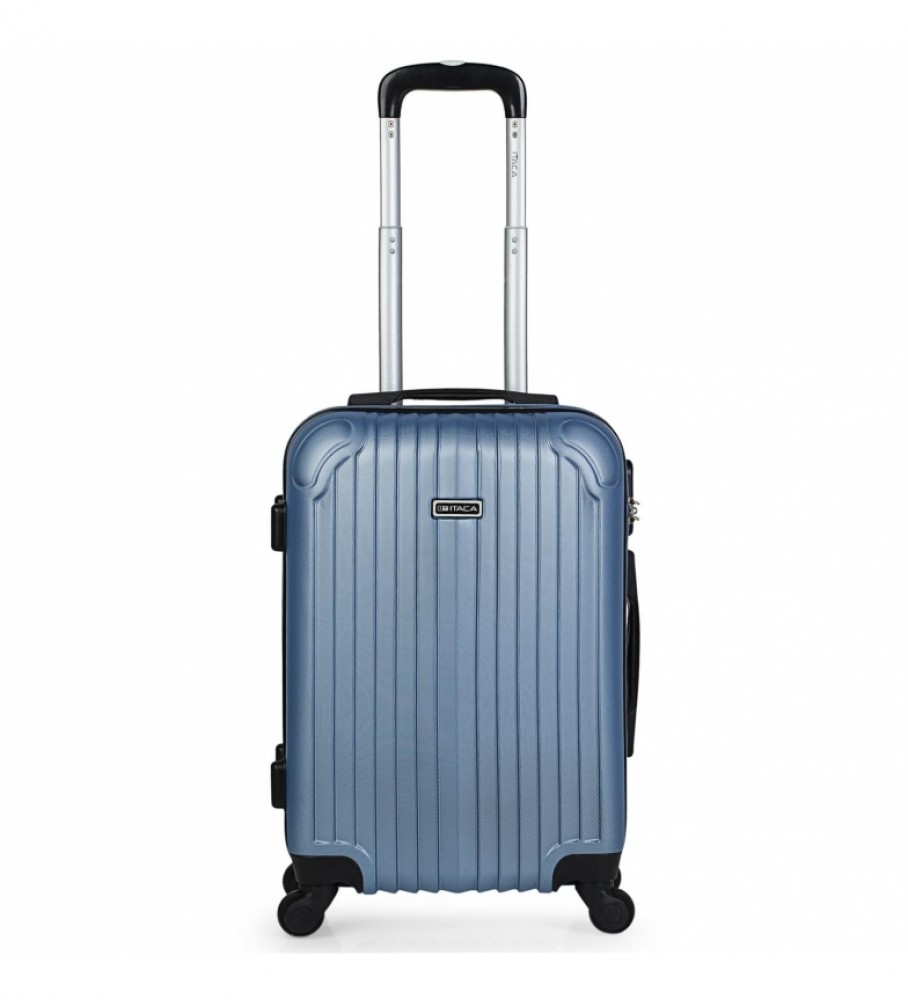 Mala de cabine rígida ITACA com 4 rodas T71550 Azul Safira - 55x38x20cm -