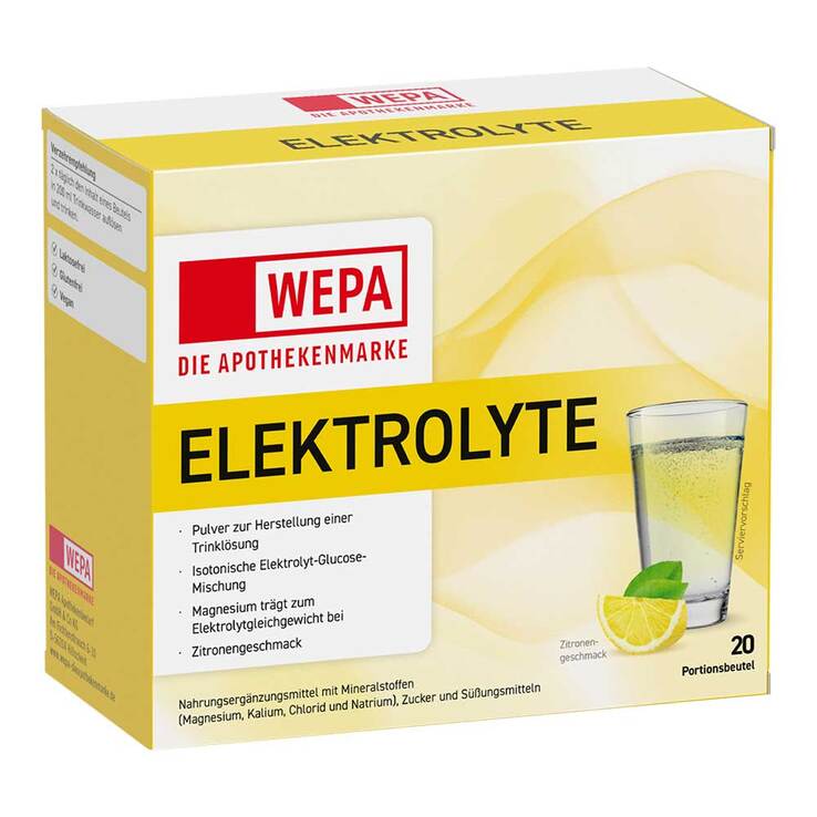 Wepa Elektrolyte Pulver Zitrone, 20X5.6 g