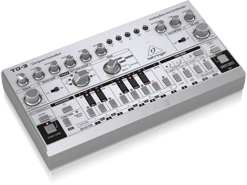 Behringer Synthesizer Analog Bass Line TD-3-SR Silber Analoger Bass Line Synthesizer