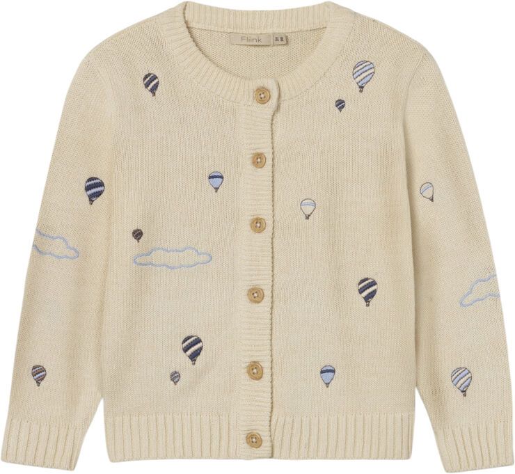 Fliink MAGIC BALLOON CARDIGAN Sandshell