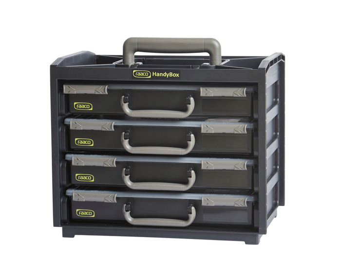 Raaco Handybox m/4 sortimentsæsker