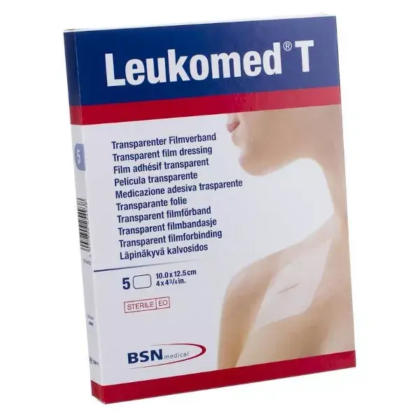 Curativo adesivo BSN Medical Leukomed T, 10 x 12,5 cm, 5 unidades
