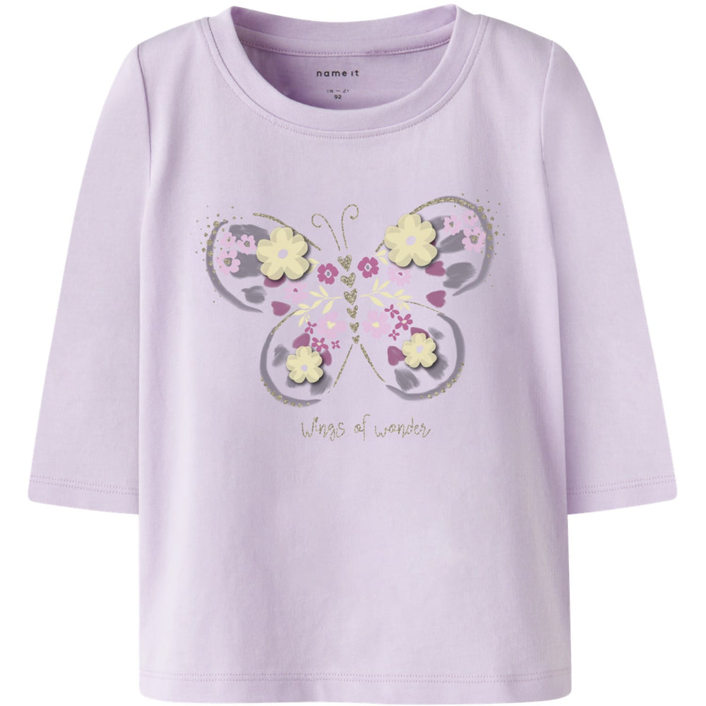 Køb Name It Lavender Fog Nmfdeppa Ls Top Box