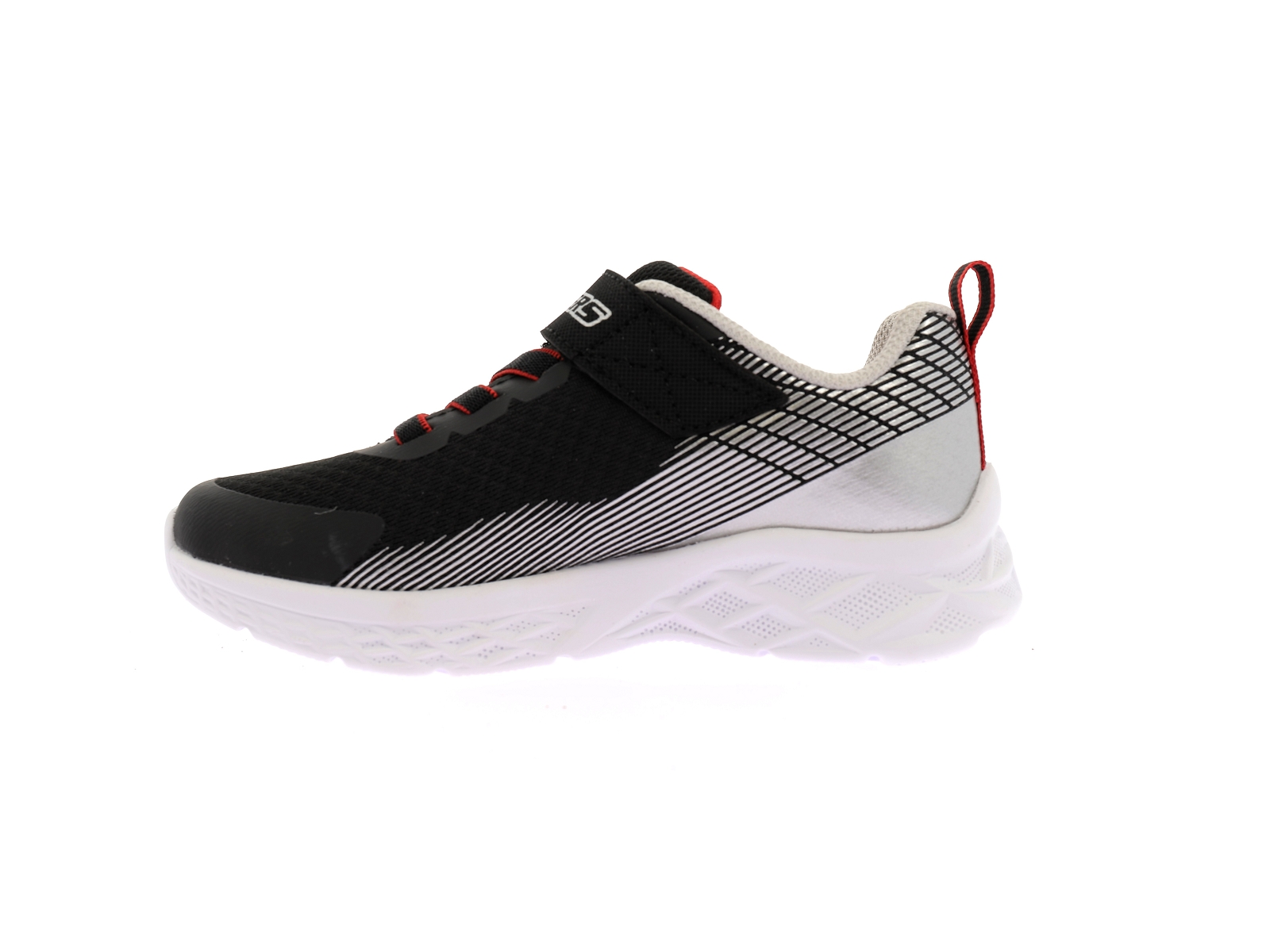 Skechers-MICROSPEC II ZOVRIX Matières combinées Noir Argent