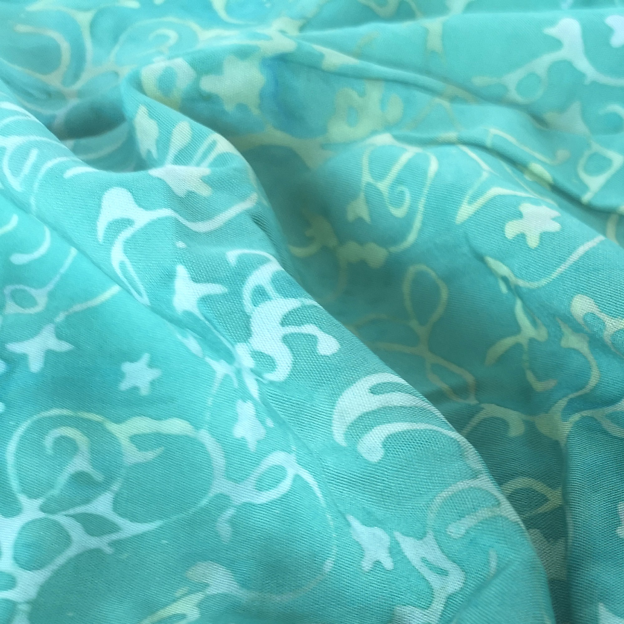 Sarong mit Kokosnuss-Schnalle, türkis, weiß, L 115 cm, B 225 cm günstig bestellen
