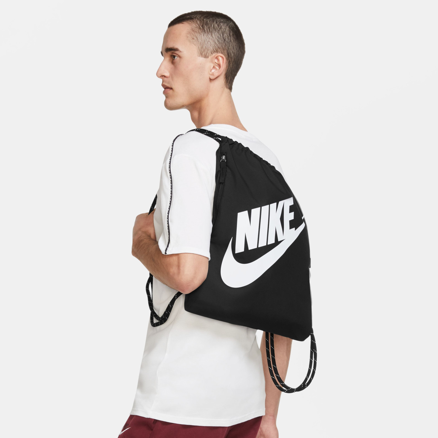 Nike Heritage Gymtas Zwart Wit