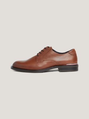Sapatos Derby de couro com cadarço