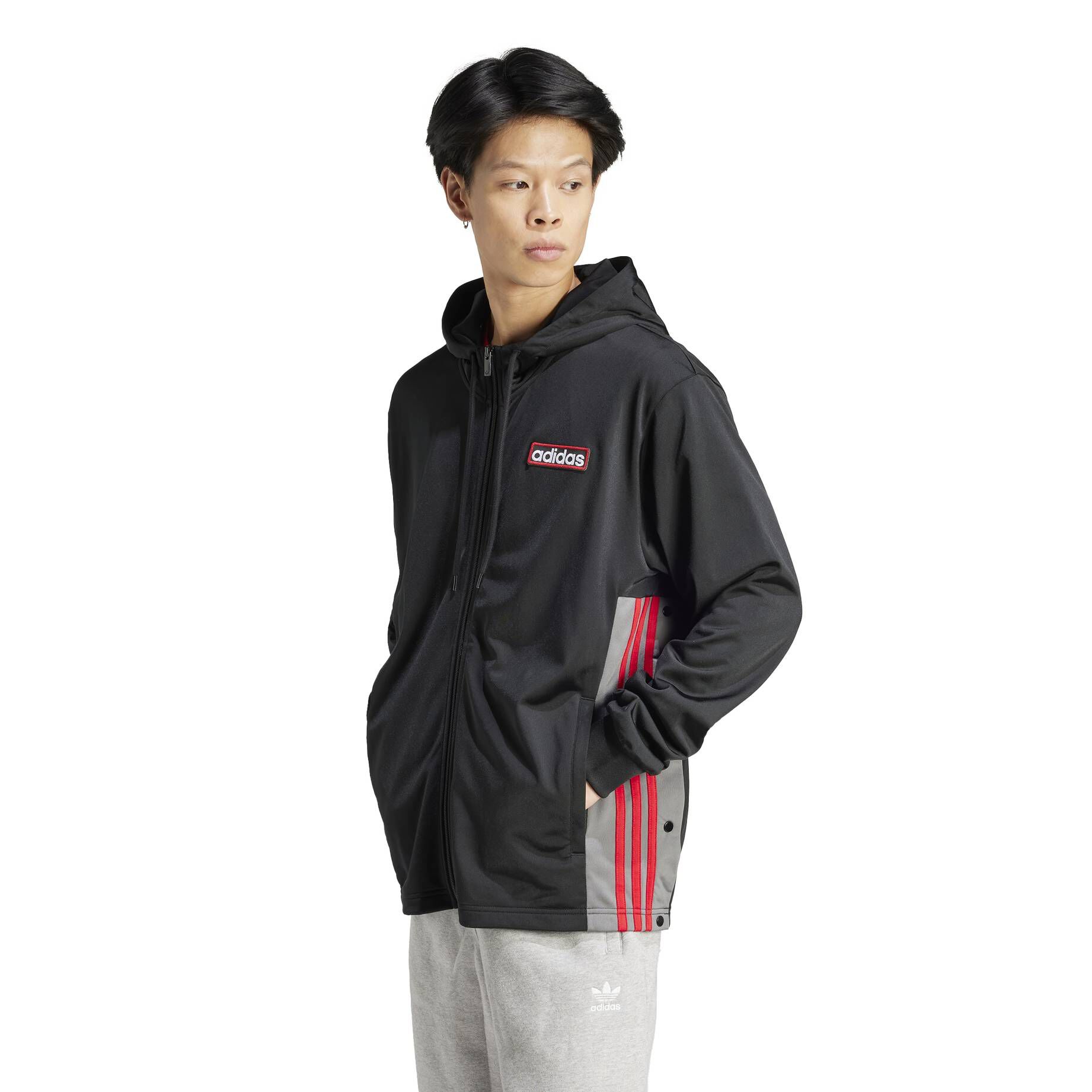 adidas Originals| Herren Sweatjacke mit Kapuze ADIBREAK FULL ZPP HOODED TRACK TOP