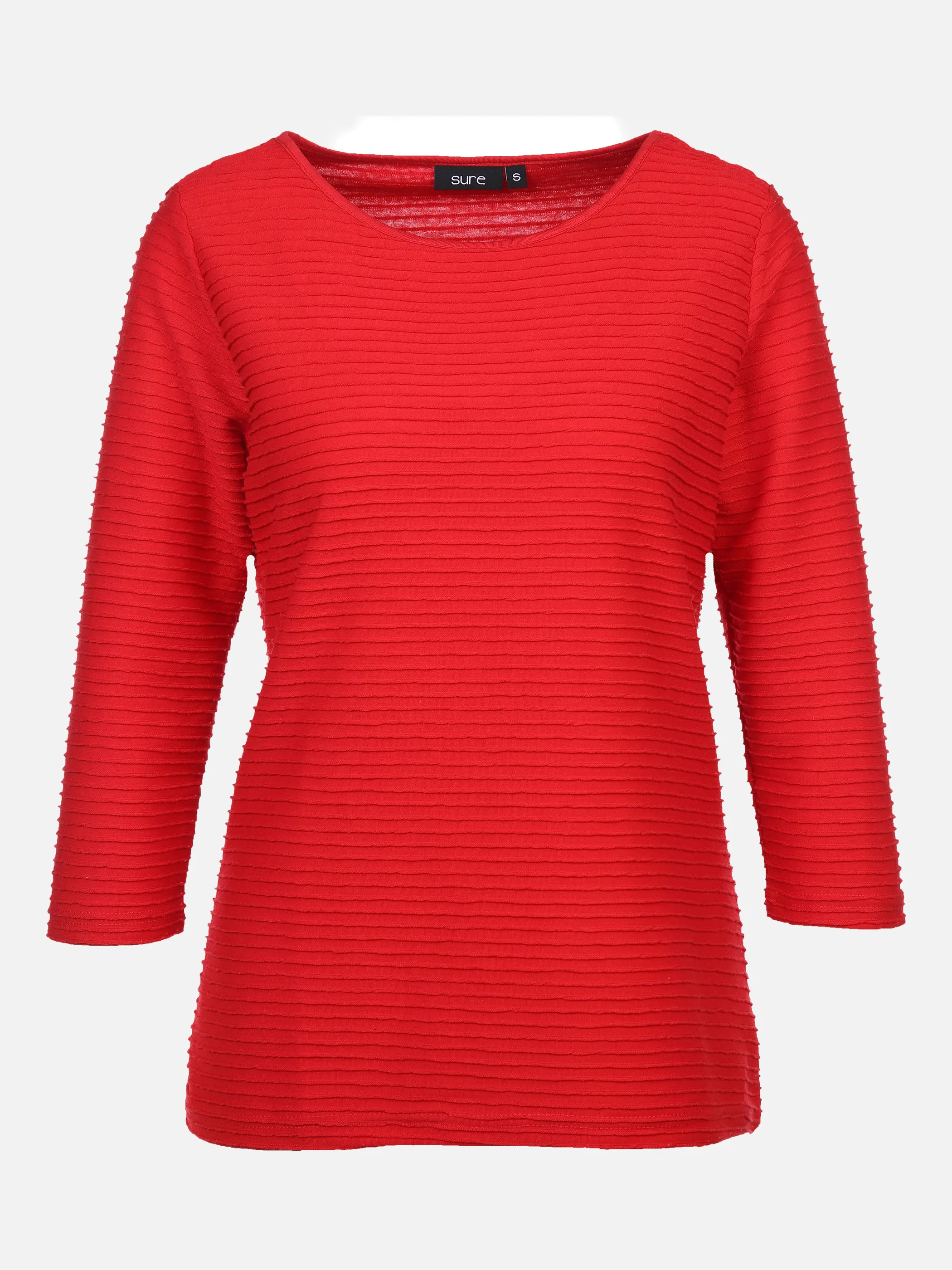 Damen Struktur Shirt mit 3/4 Arm