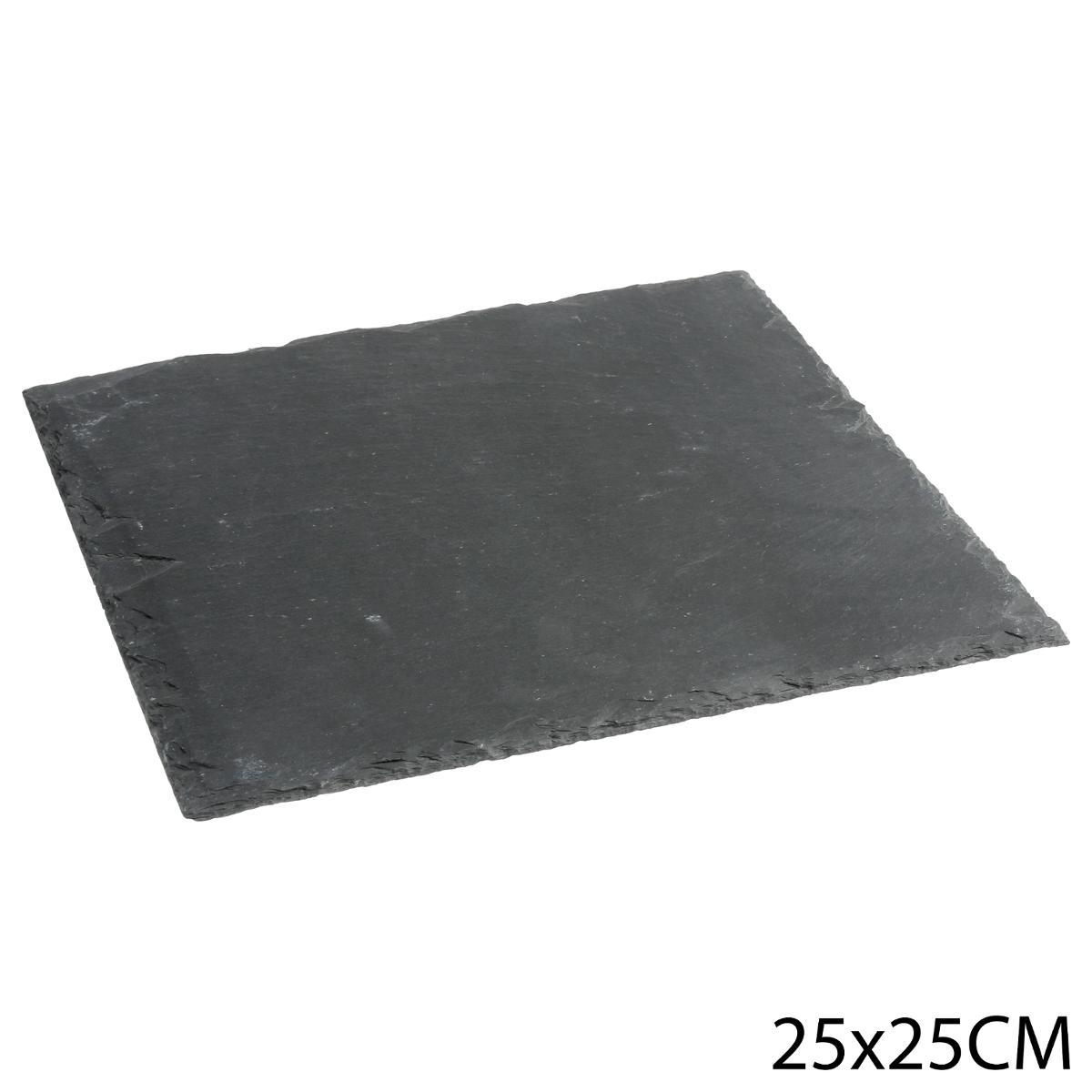 ASSIETTE ARDOISE 25X25CM
