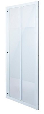 Porte de douche pliante Cooke & Lewis Onega sérigraphié 90 cm