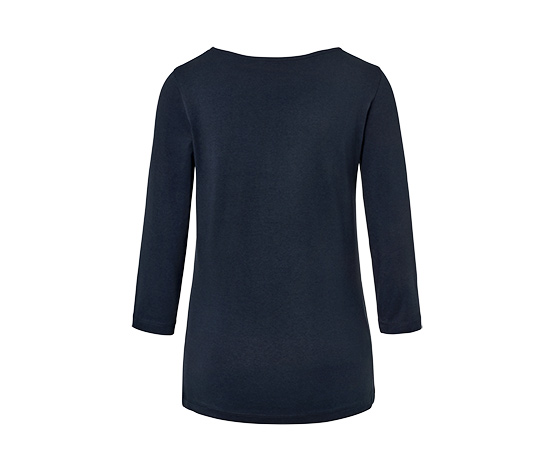 Shirt mit 3/4-Arm, dunkelblau