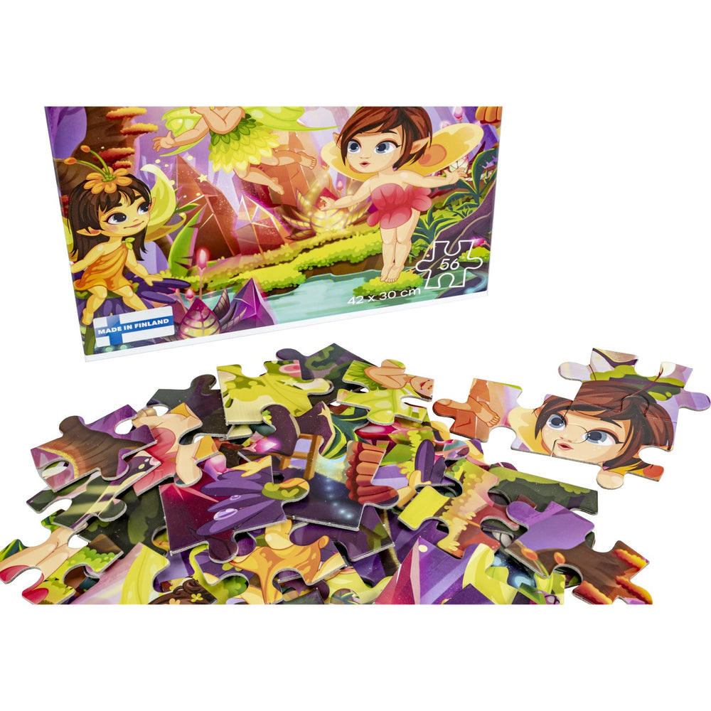 Køb Tactic Games Puzzle Lovers, Fairies 56 Pcs Puzzle