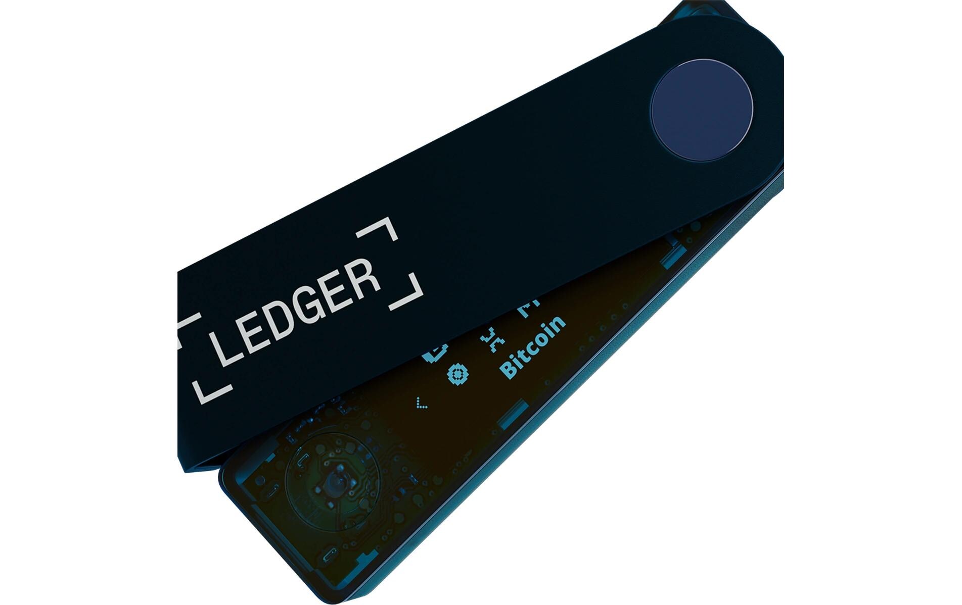 Nano X Sapphire Blue<br>Crypto-Hardware-Wallet mit Bluetooth zum Kaufen, Verwalten und Vermehren digitaler Vermögenswerte