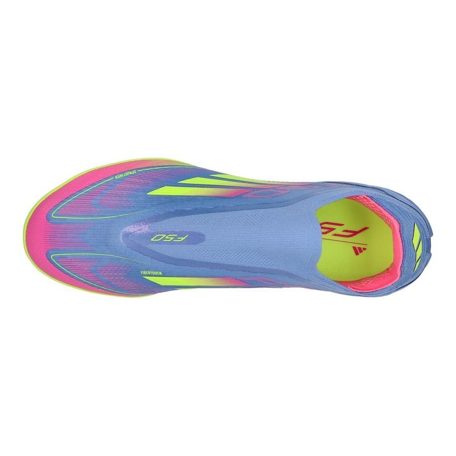 adidas F50 Pro Laceless TF Celestial Victory - Blue Fusion/Lucid Lemon/Lucid Pink