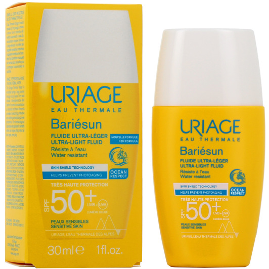 Fluide solaire SPF50+ Uriage Bariesun - Peau sensible normale à mixte