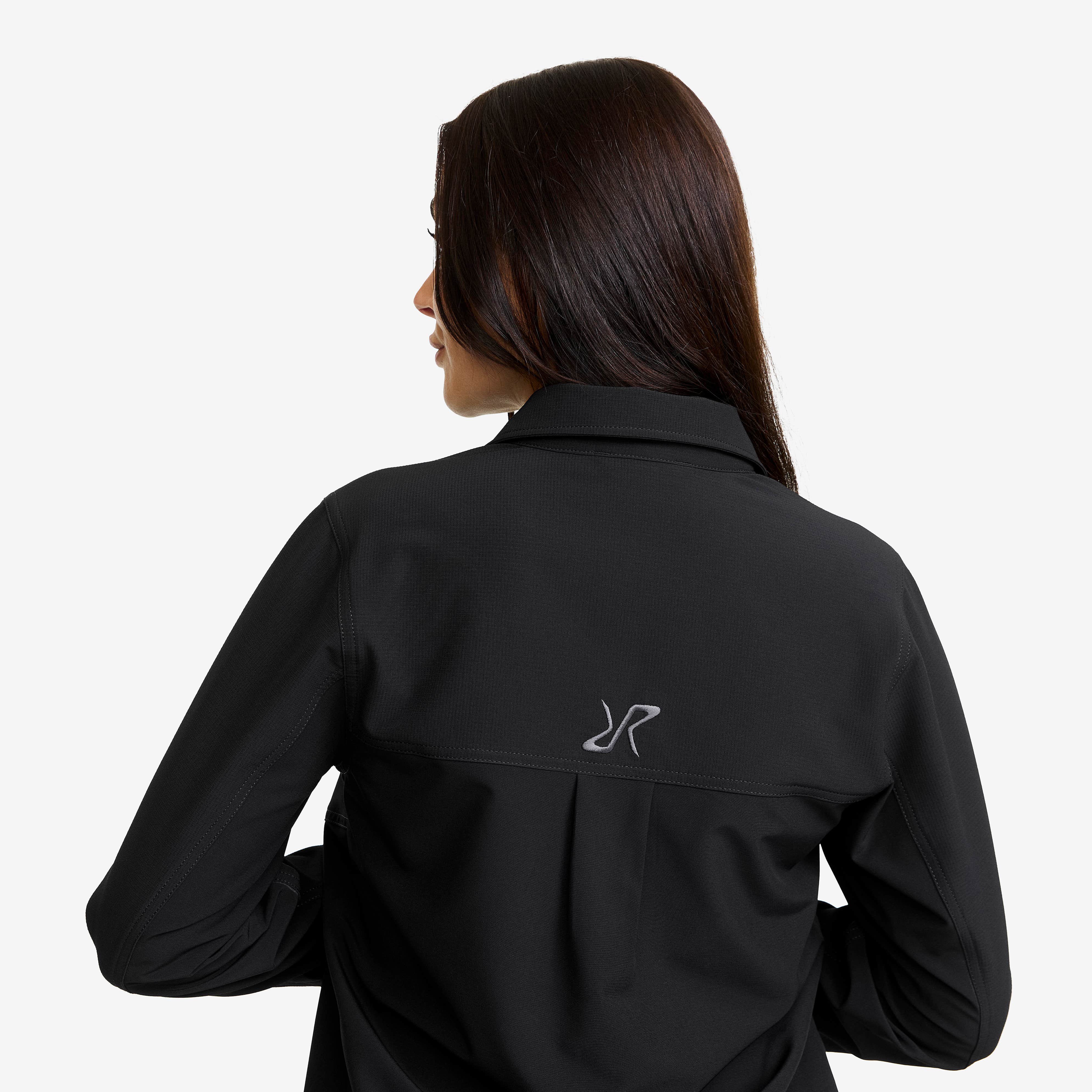 Ridge Half-zip Stretch Shirt Dame Black