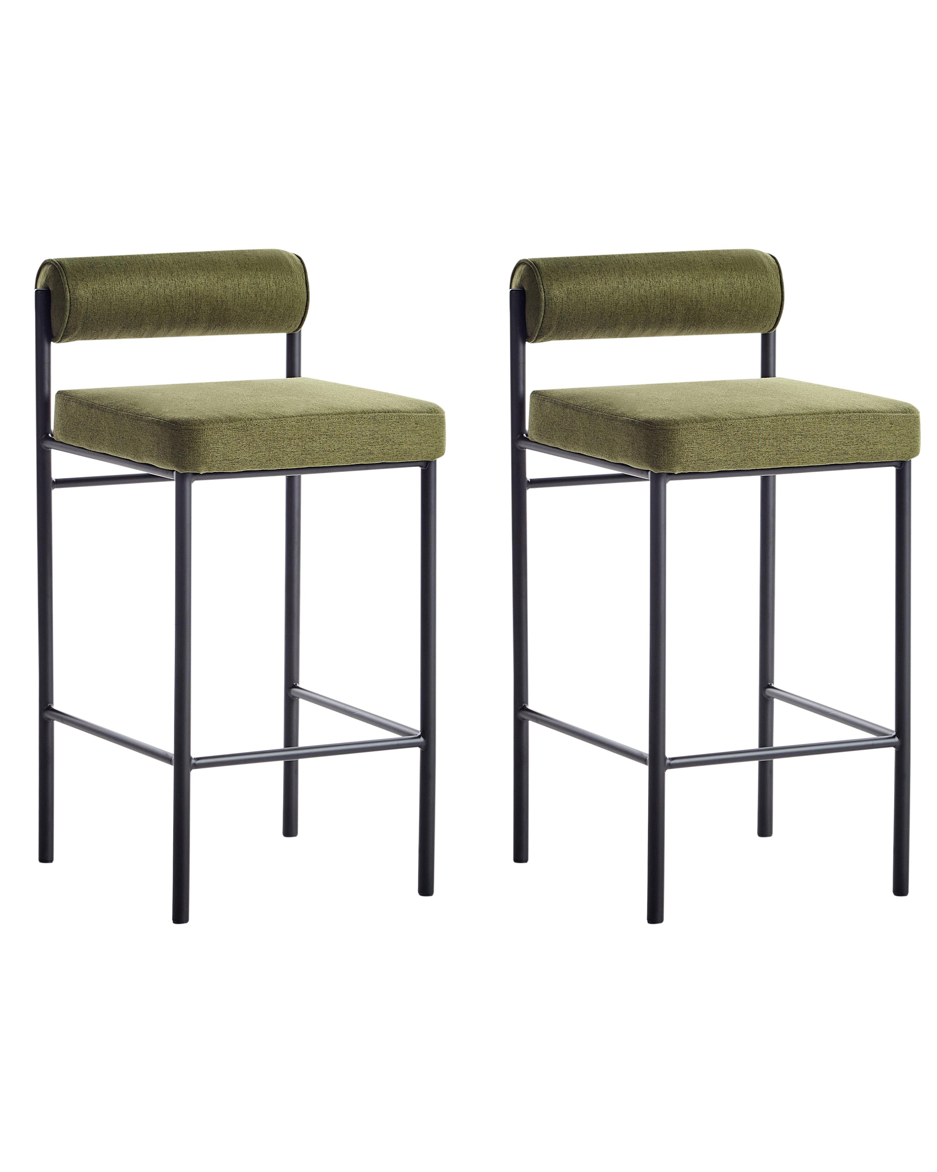 Set van 2 barstoelen AMAYA Groen