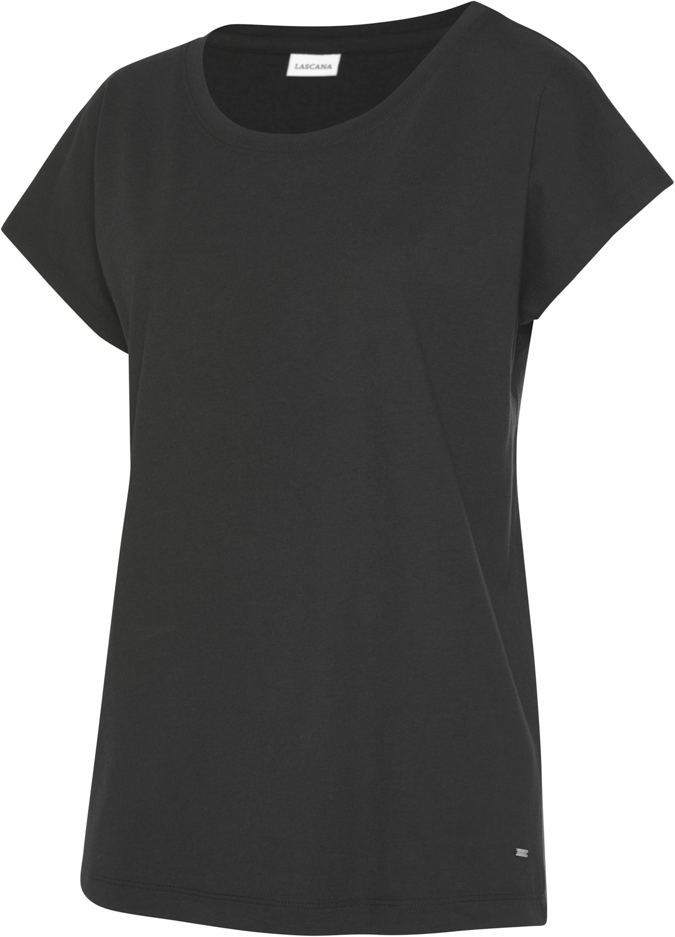 LASCANA Pyjamaoberteil in schwarz