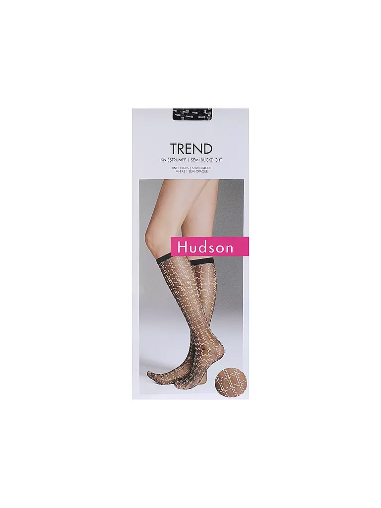 HUDSON Kniestrümpfe CCHAIN black schwarz