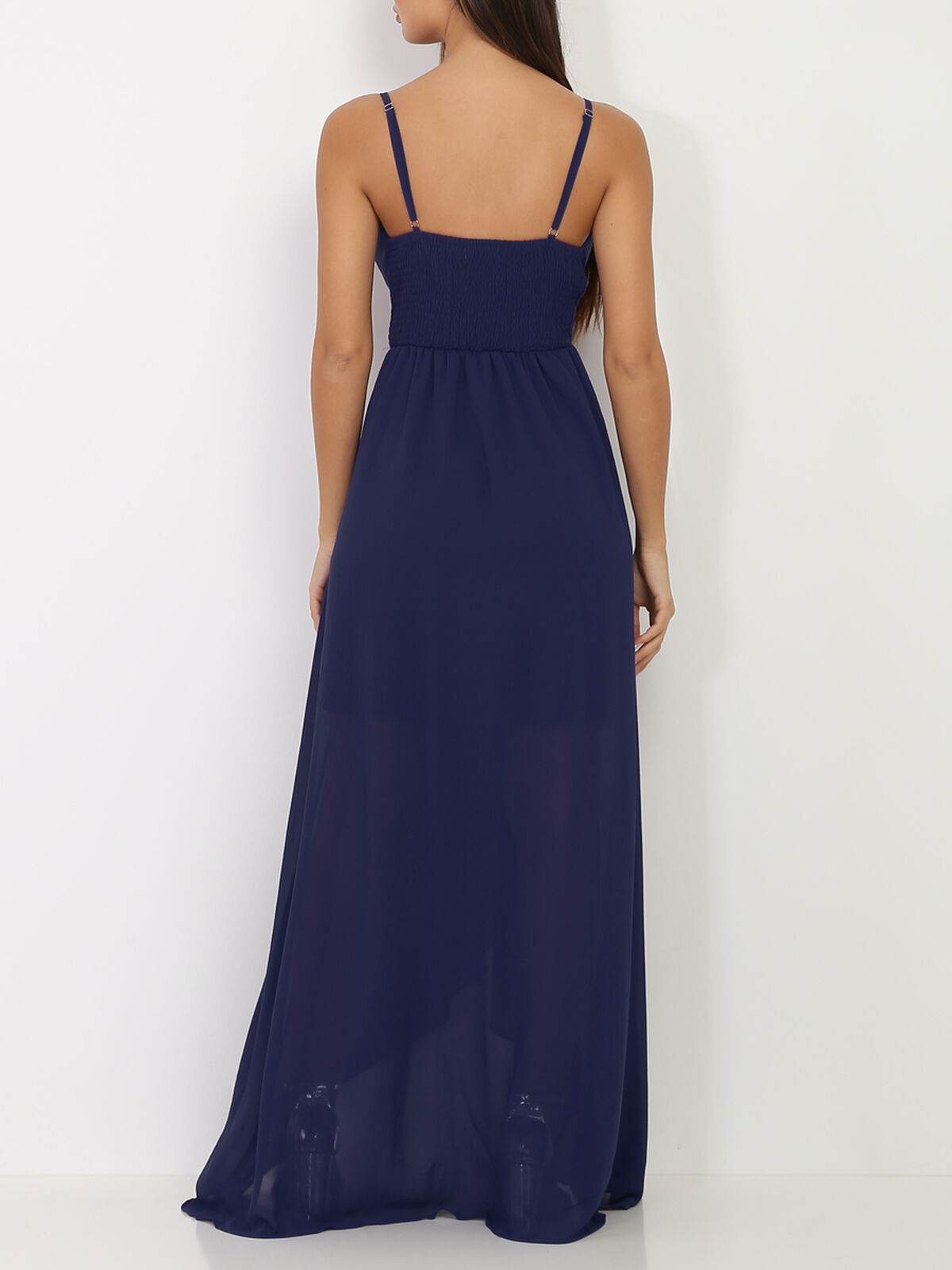 Robe de soirée longue- Bleu marine
