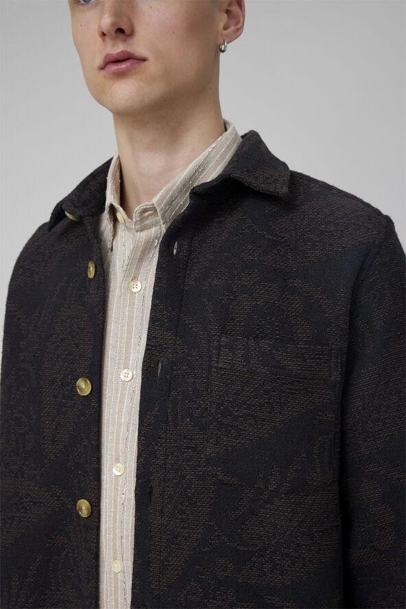 Forét MAP JACQUARD SHIRT Dark grey