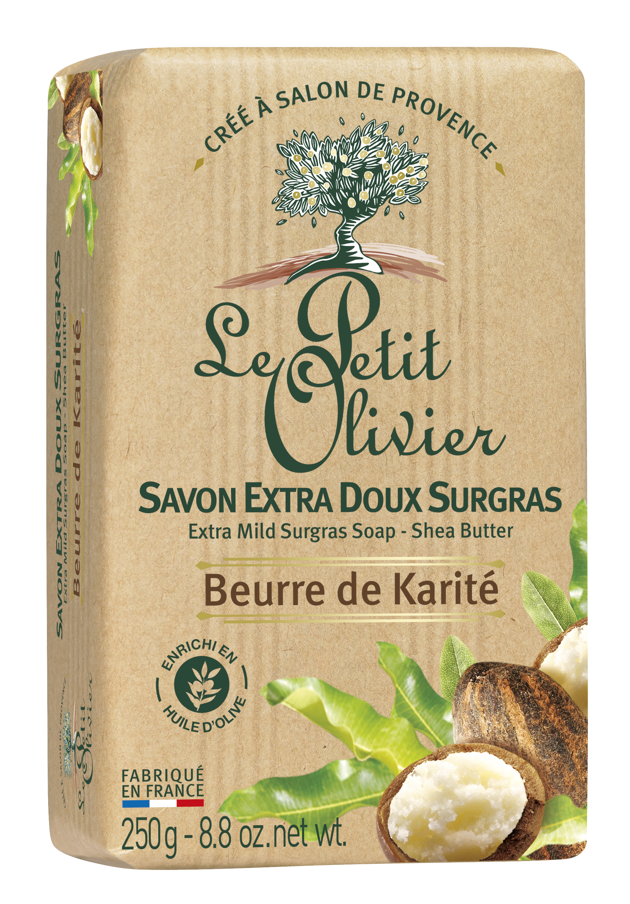 LE PETIT OLIVIER savon surgras karité 250 g