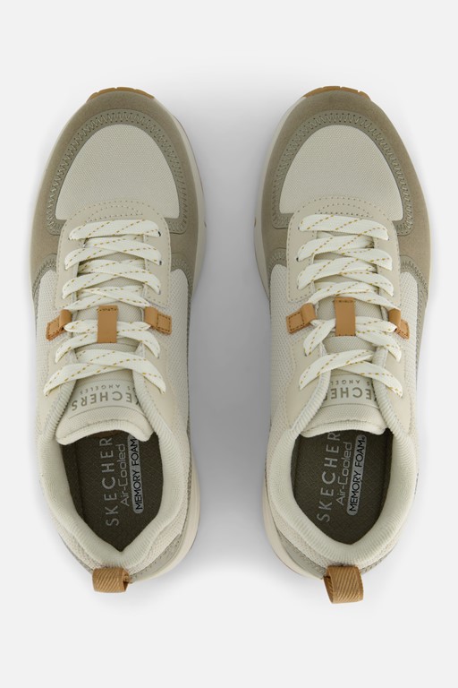 Skechers Uno Layover Sneakers beige Textiel