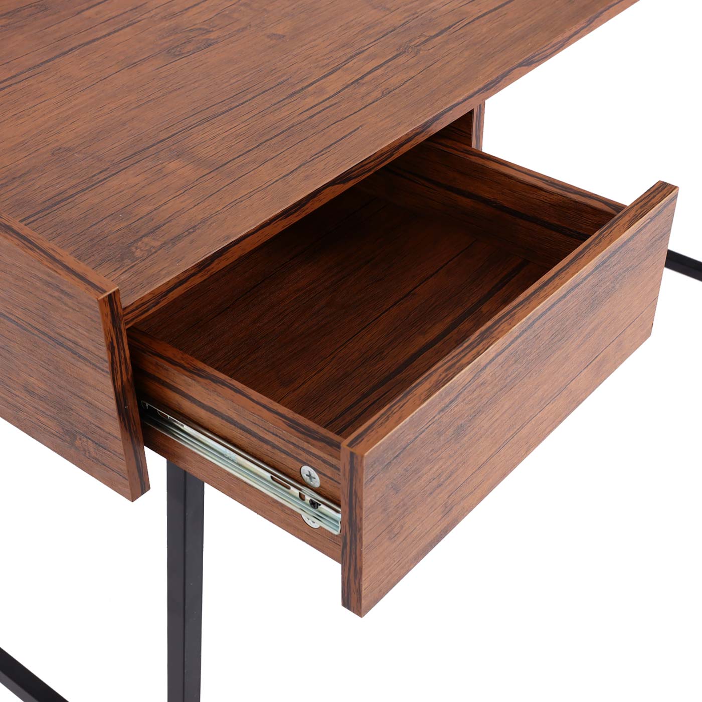 Konsolentisch MCW-J97, Schminktisch Ablagentisch, Schublade 3D-Struktur 98x114x60cm MVG-zertifiziert ~ braun