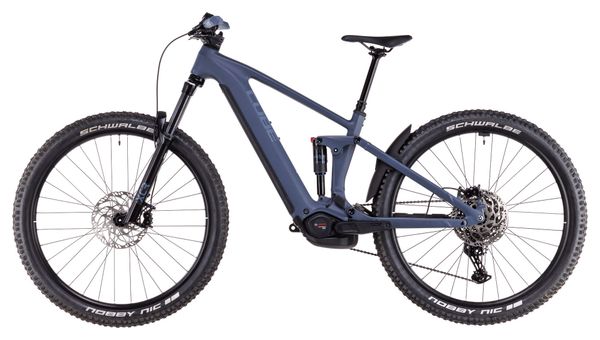 VTT Électrique Tout-Suspendu Cube Stereo Hybrid One44 Pro 800 Shimano Cues 11V 800 Wh 27.5'' Bleu Gris Ink 2025
