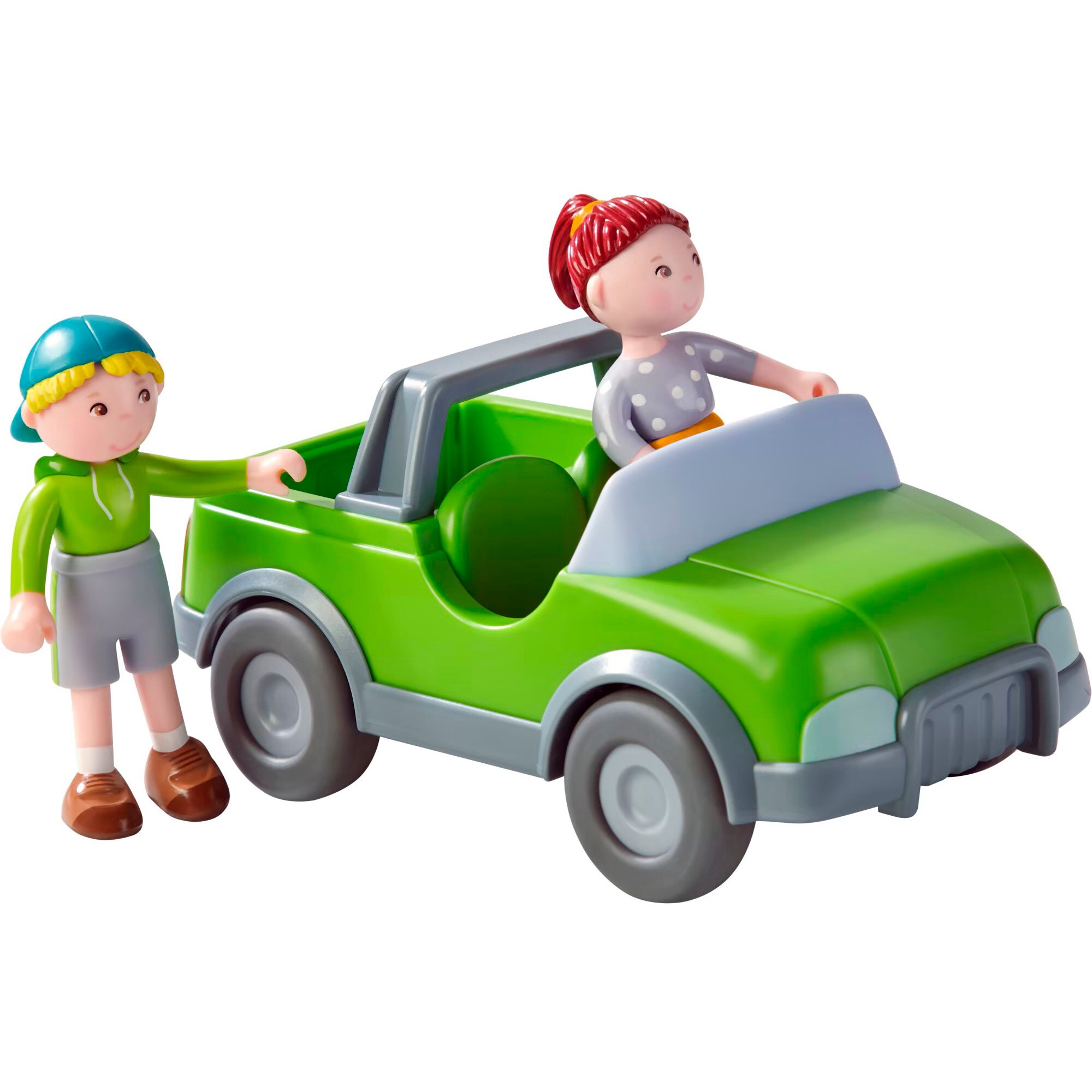 HABA Spielfahrzeug Little Friends - Spielset Draußen unterwegs