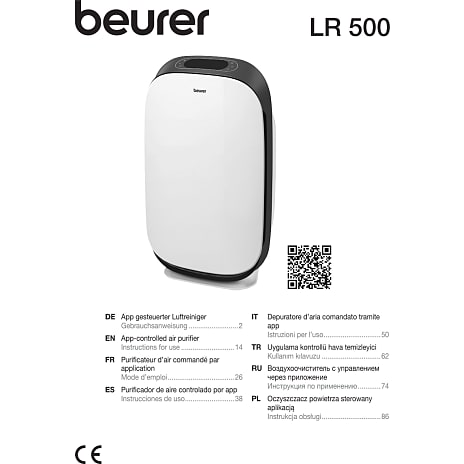 Beurer luftrenser med WiFI LR 500