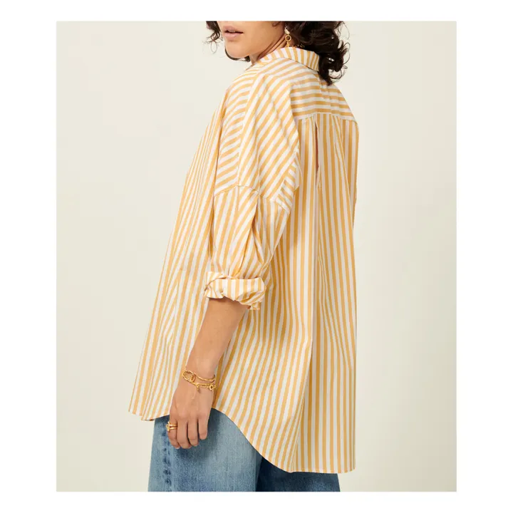Sessùn Chemise Malfa Rayures Coton Bio | Jaune