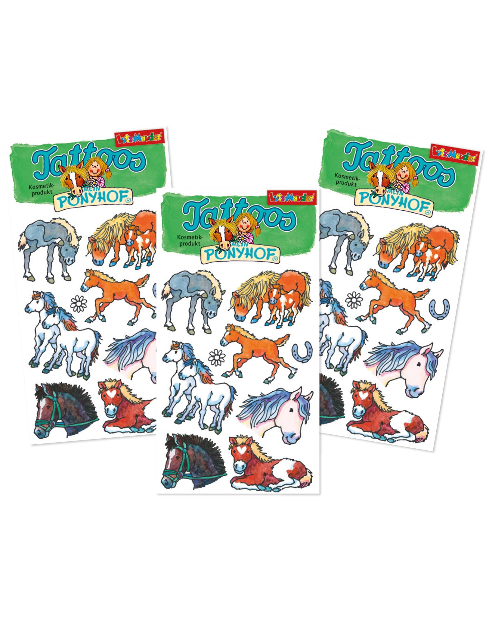 Tattooset MEIN PONYHOF 3-teilig