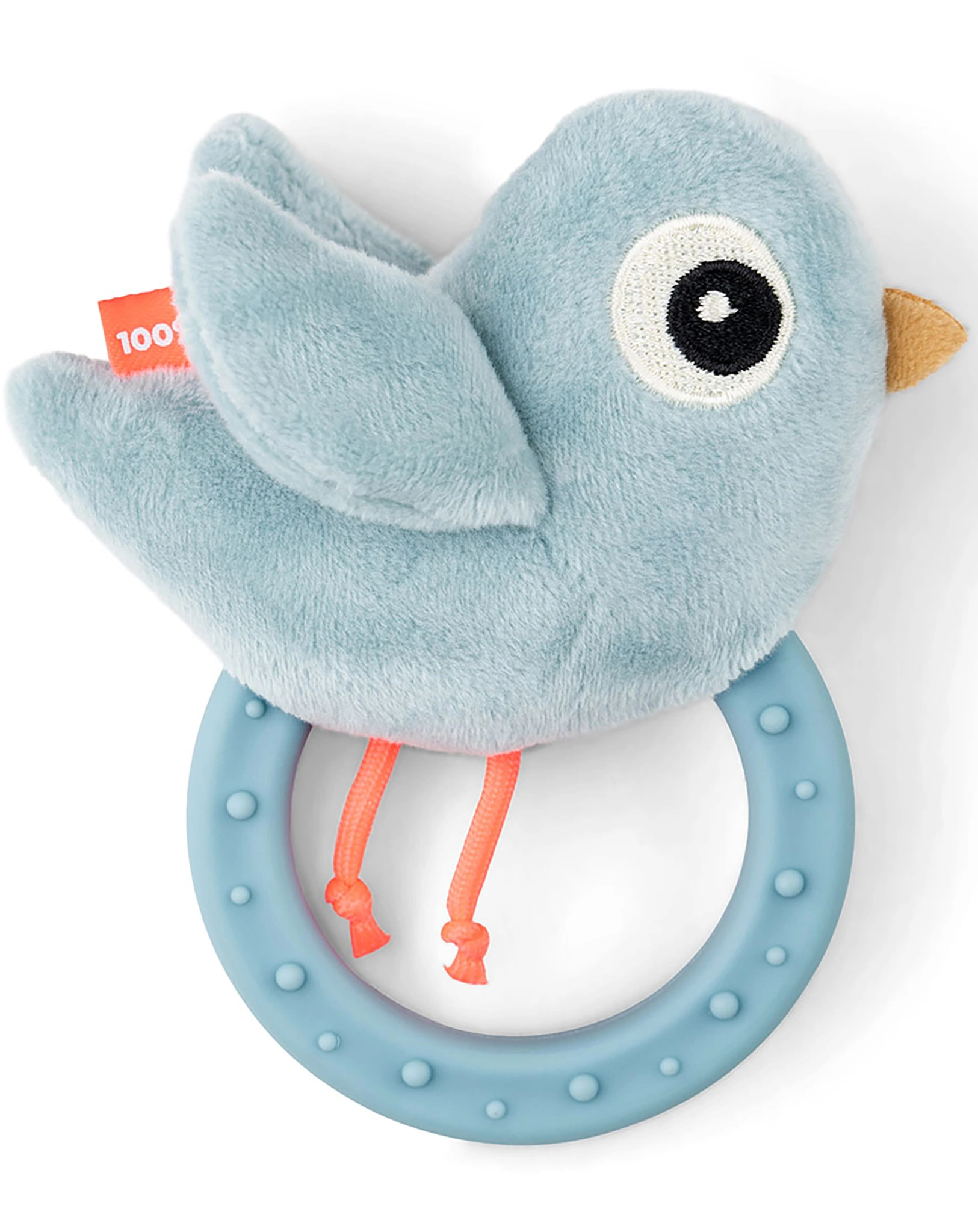 Rassel BIRDEE mit Beißring in blau