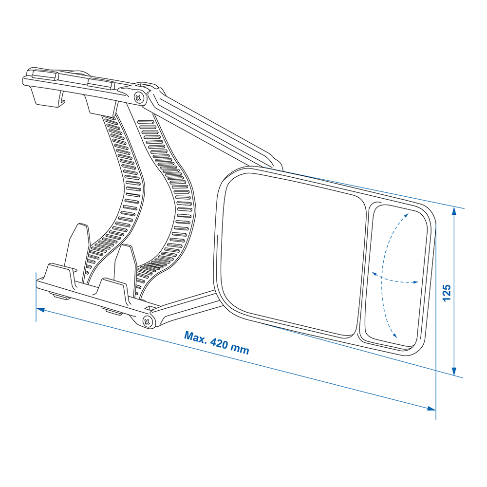 ProPlus universele duo caravanspiegel