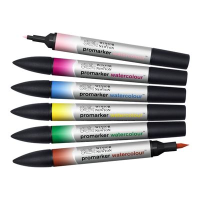ProMarker Watercolour - 6 Marqueurs double pointe - tons floraux